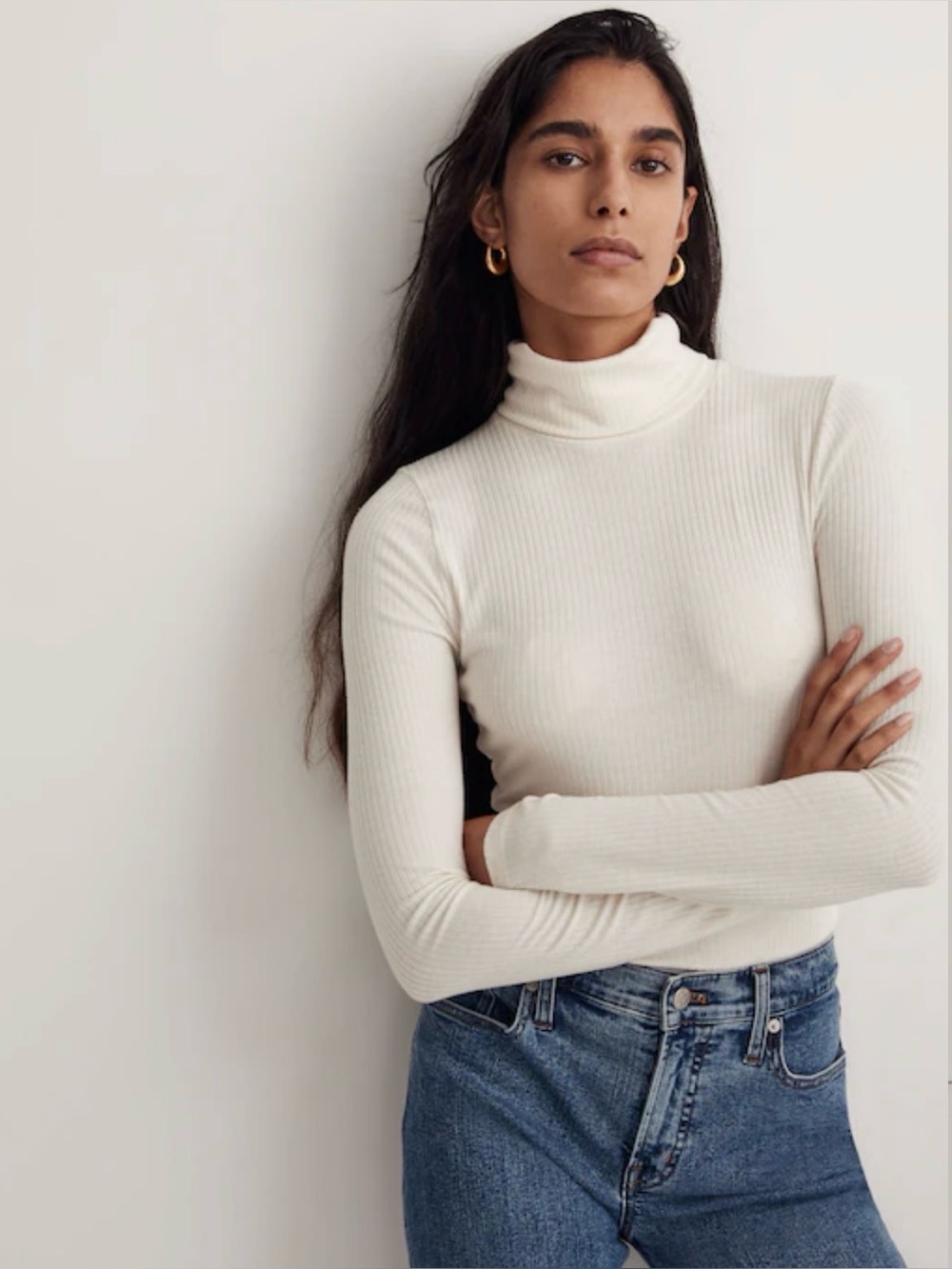 Madewell Ribbed Turtleneck Top